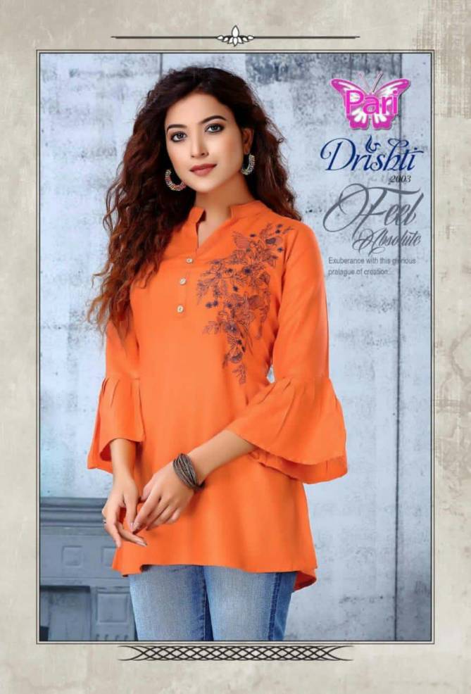 Pari Drishti Vol 2 Latest Designer Casual Wear Short Tops Collection 